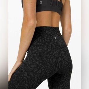 LULULEMON Align 27" Pant Wild Thing Camo Deep Coal, size 4